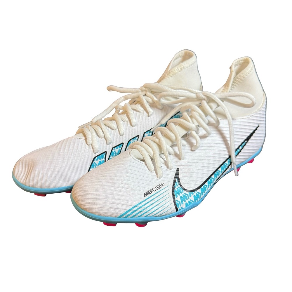 Nike Mercurial Vapor 15 Academy MG White Baltic Blue Pink DJ5961-146 Mens 7
